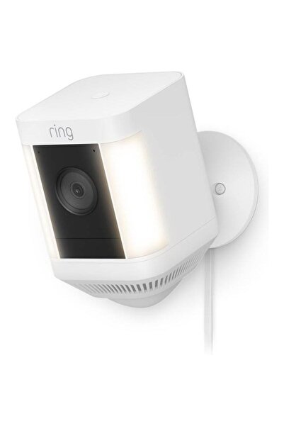 Ring Camera supraveghere exterior Spotlight Cam Plus Plug-In, 1080P, Wi-Fi, M...
