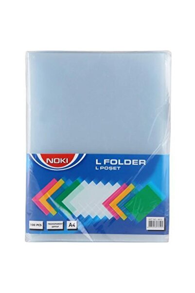 Noki A-4 Poşet Dosya L Tipi 110 Micron 100 Lü 4810-110 (1 Paket 100 Adet)
