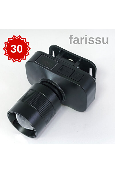 farissu Gold Kama GK700SM LED Kafa Feneri – 30W Zoomlu, Şarjlı, Uzun Çalışma ...