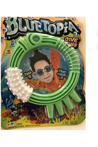 Jaru Blue Topia Dive Rings, Green-Orange-Blue