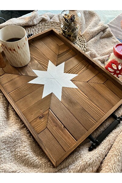 woodalbuba Decorative Wooden Kitchen Presentation Tray