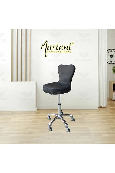 Mariani Professional Beauty Salon Adjustable Stool Black