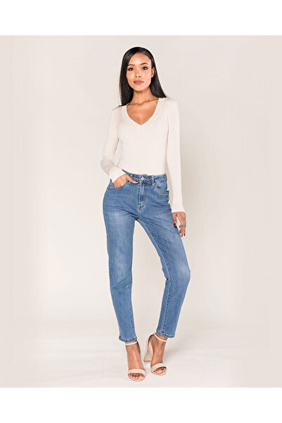 Nina Carter Blugi albaștri pentru femei, push-up skinny Nina Carter P076-5A