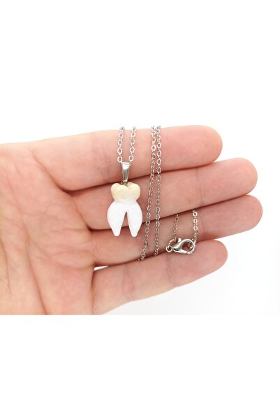 Hanecambaz Diş Kolye El Yapımı Murano Cam