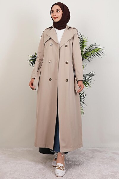 giz astore Mari Trençkot Krem