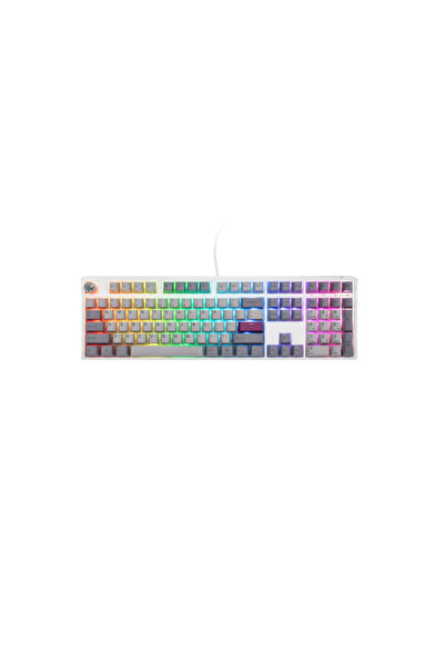 Ducky Gaming Keyboard One 3, USB, RGB Lighting (White/Grey)