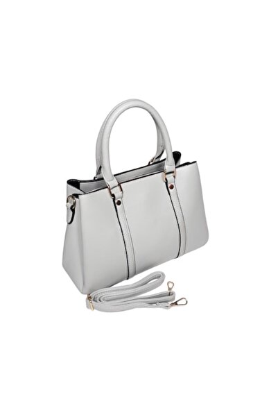 L-line fashion Geanta dama, cu doua manere fixe, bleu deschis, 33x21x13