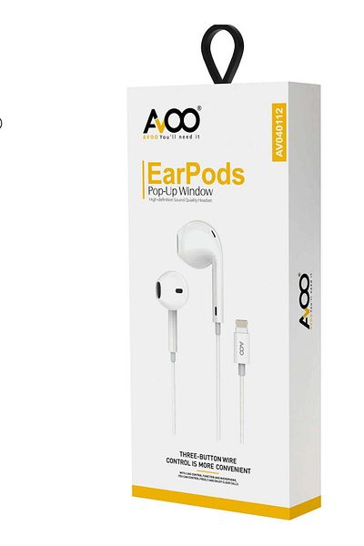 AVOO Headphones Compatible with Apple Devices with Lightning Connector