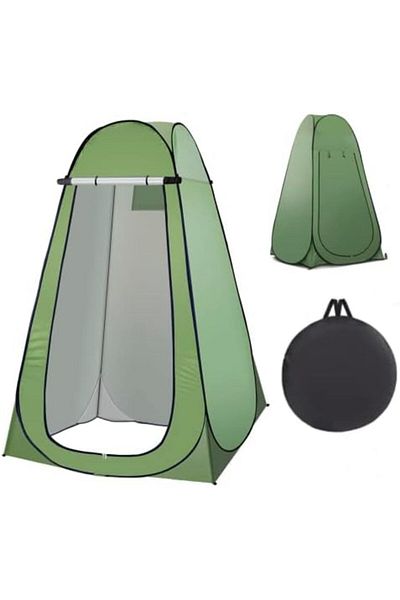 SKY TOUCH SKY-TOUCH Outdoor Changing Clothes Tent, Pop Up Shower, Portable Folding Toilet With Carry Bag, Beac