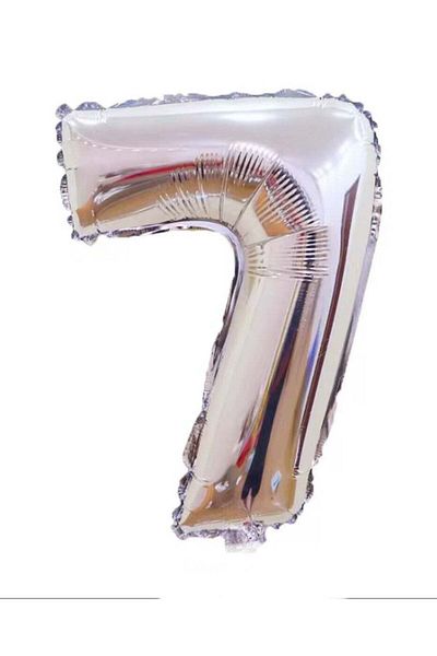 Generic Little Lolo Number 7 Foil Balloon – Large 40 Inch – Gold or Silver