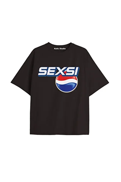 Kalic Studio Pepsi Oversize Unisex T-Shirt Black