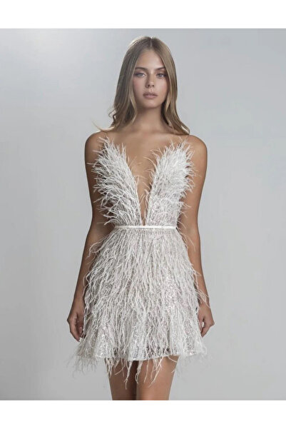 ABAD.HANDMADE Tüğ kaplama After party gelinlik elbise