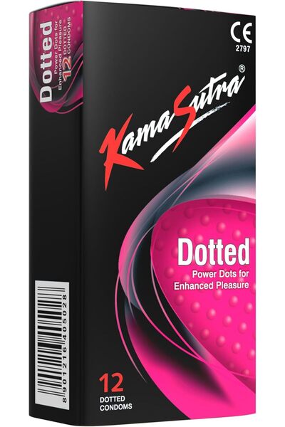 Kamasutra واقيات ذكرية منقط 12 قطعة