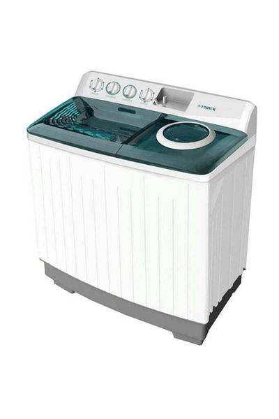 fısher Double Tub Washing Machine, 7 KG Capacity, Two Basins with 5 KG Drying, Elevated Design, Larg