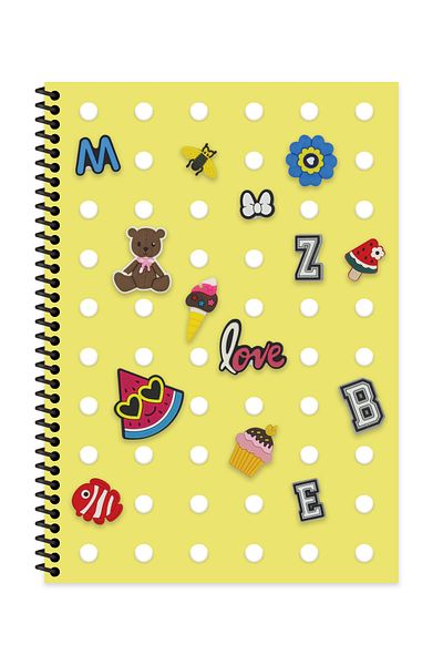 KESKİN COLOR A4 80 Yp. Striped Pp Cover Spiral Notebook Elementary Notebook