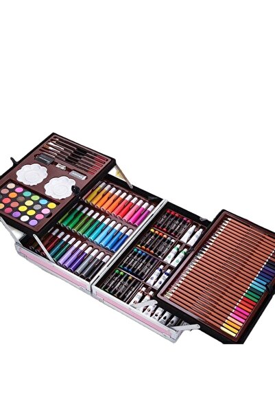 Tradeo مجموعة فنية مكونة من 145 قطعة للأطفال - تتضمن أقلام تلوين وأقلام تلوين...