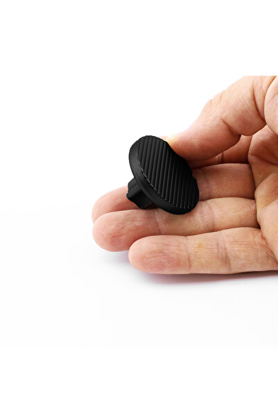 Badem10 Single Screw Striped Luxury Matte Black Button Metal Handle Drawer Furniture Kitchen Cabinet Cupboard Handle Handles