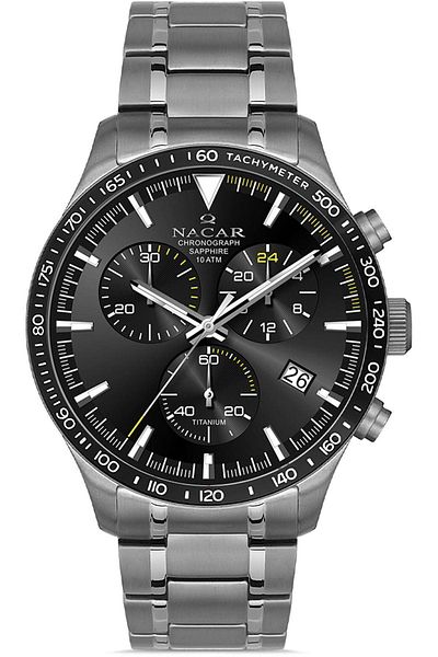 Nacar Nc34-25B019-Tbsm Titanium Men's Wristwatch