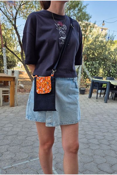 Handream Colorful Floral Practical Mobile Phone/Messenger Bag