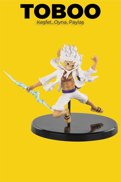 shop One Piece Monkey D. Luffy Gear 5 Action Figure - Chibi Luffy B Lightning Anime Figure 9cm