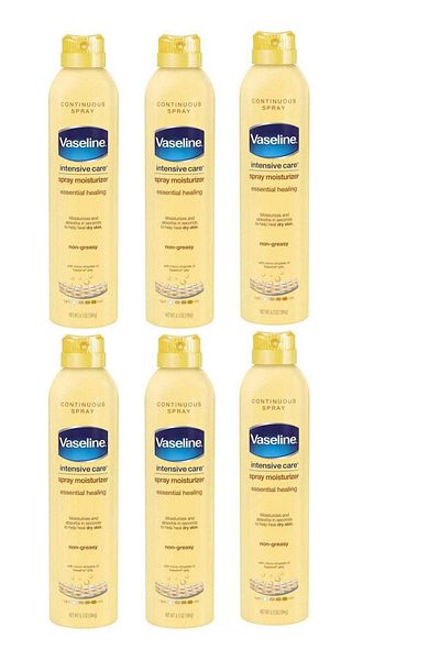 Vaseline Intensive Care Spray Moisturizer Essential Healing 190ml (Pack of 6)