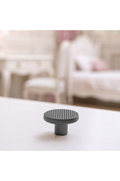 Badem10 Un singur șurub, cu dungi, de lux, culoare afumată, buton, mâner metalic, sertar, mobilier, dulap de bucătărie, dulap, mânere