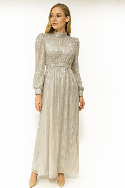 suenna Boydan Taş Ve Boncuk İşlemeli̇ Kol Uçlair Kurdeleli̇ Tasarim Model Ab...