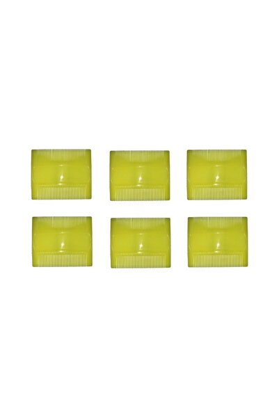 Yüsra Shop 6 Adet Bit Tarağı Özel Dişli Plastik Sık Dişli Tarak Sarı Tarak Bit Tarağı Sarı renk lice comb