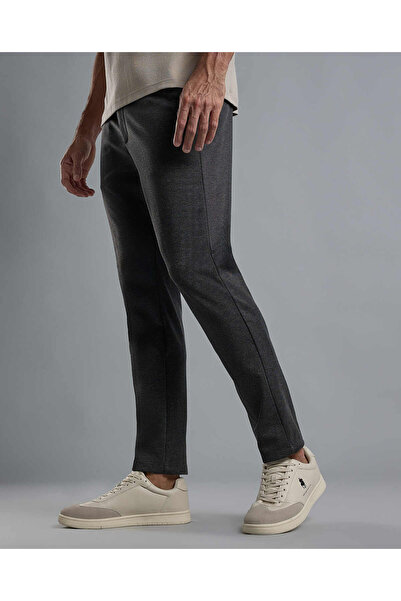 R&B Textured Knit Pants with Button Closure