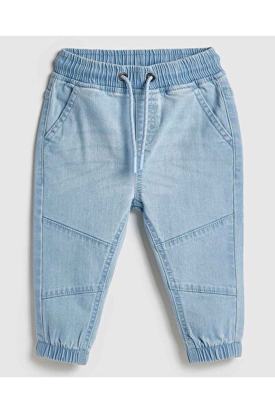 R&B Faded Jogger Jeans with Drawstring Waist