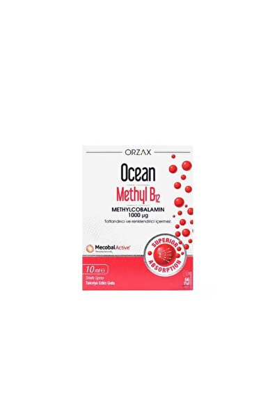 Orzax Ocean Methyl B12 Metilkobalamin 1000 uq 10 ml Sprey