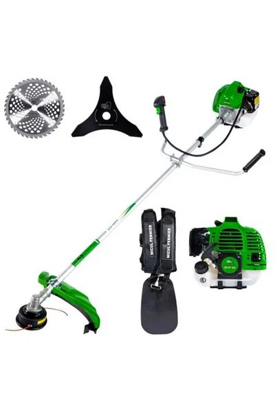 micul fermier Gasoline Grass Trimmer, 3.4 HP, 43 CC, with 4 Accessories