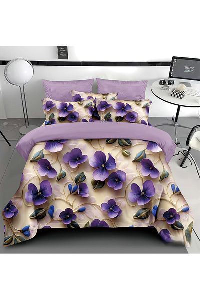 CHIRASO CHIRASO Bedding, Finet 5D Identical to the picture, ELASTIC Sheet 180x200+25cm, Duvet Cover, 2 Pillowcases
