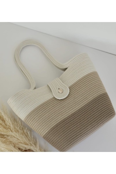 AFA COLLECTION Straw Look Summer Beach & Casual Shoulder Bag