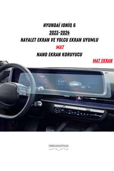 UniqAnatolia هيونداي أيونيك 6 2023-2024 متوافق مع العدادات الرقمية وشاشة العرض متوافقة مع واقي الشاشة غير اللامع