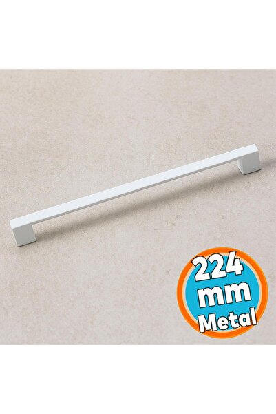 NZB Metal Kulp 224 Mm-22.4 Cm Mobilya Çekmece Mutfak Dolabı Dolap Kulpları Kulbu Kulpu Beyaz Renk