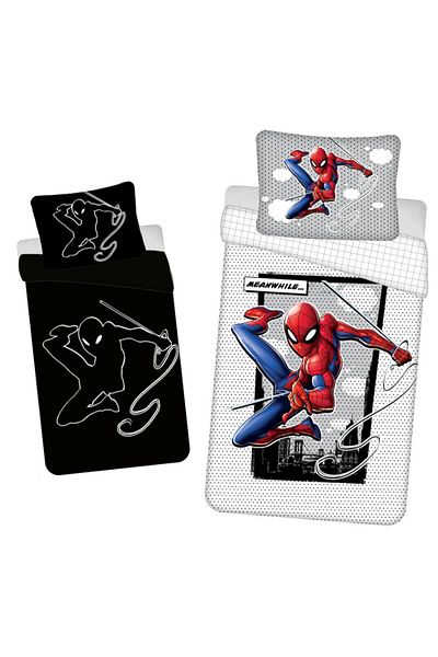 SPIDERMAN Meanwhile Glow-in-the-dark bedding set 140×200cm, 70×90 cm