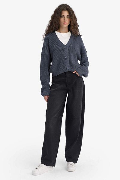 DeFacto New Season Regular Fit V-Neck Buttoned Knitwear Cardigan