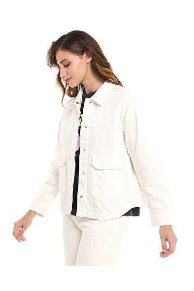 R&B Solid Jacket with Button Closure