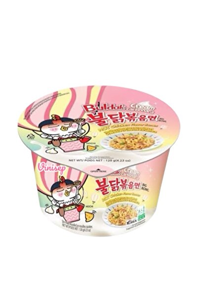 vinisep Cream Carbonara Buldak ramen makarna Orjinal Kore Helal damgalı (Chop...