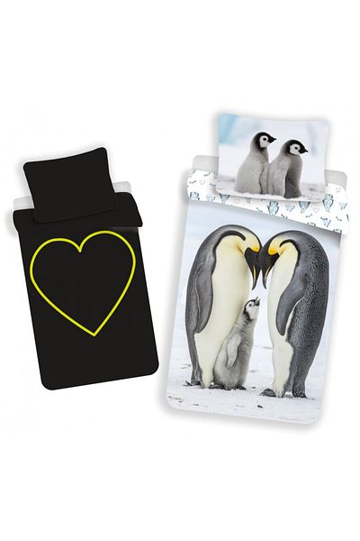 Animals Penguin Bedding Set Glowing in the Dark 140x200cm, 70x90 cm