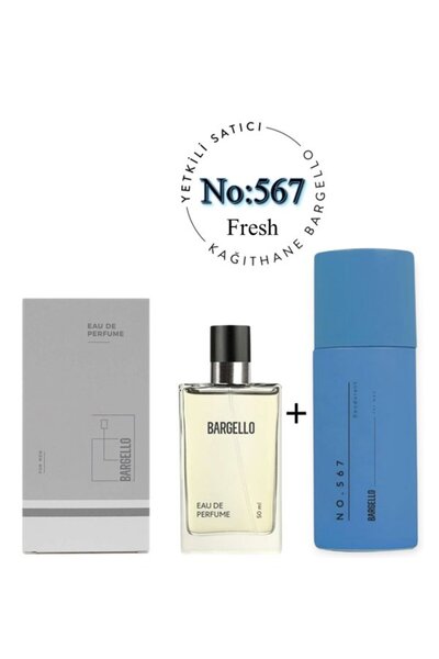 Bargello 567 Erkek Parfüm Edp 50 ml + No: 567 Unisex Deodorant 150 ml - Mnms5...