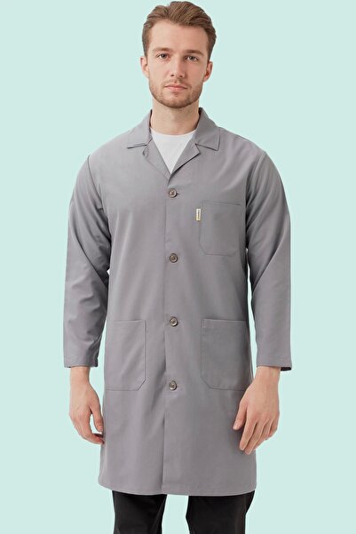 PayBuy Men's Long Sleeve Business Apron 75 Polyester Oekotex Vanessa Apron Collar Comfortable