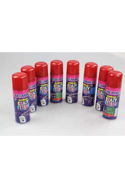 Generic Color String Spray for Parties – Color Red– Safe and Fun for Kids
