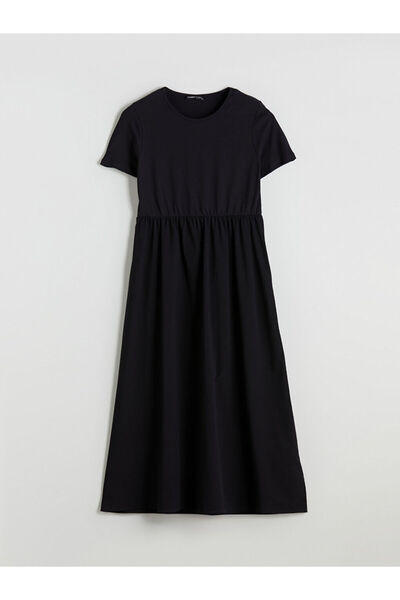 LC Waikiki Quality Parts from Celebi Store |   Crew Neck Waist Dress