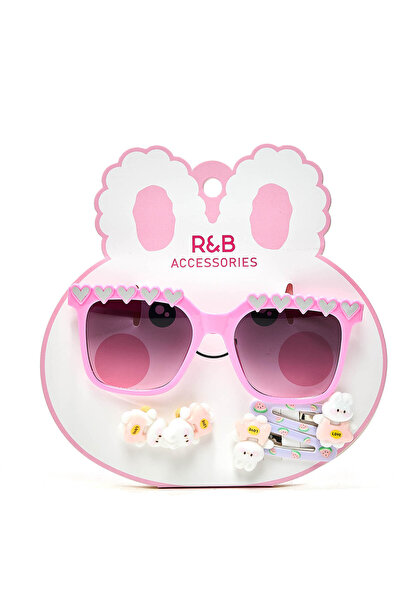 R&B مجموعة نظارات شمسية وإكسسوارات شعر