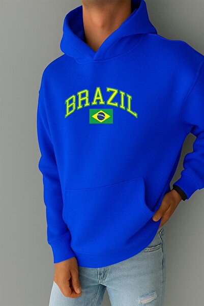 DM DOLCE MORE سترة رياضية برازيلية مطبوعة من القطن الممشط بثلاث خيوط