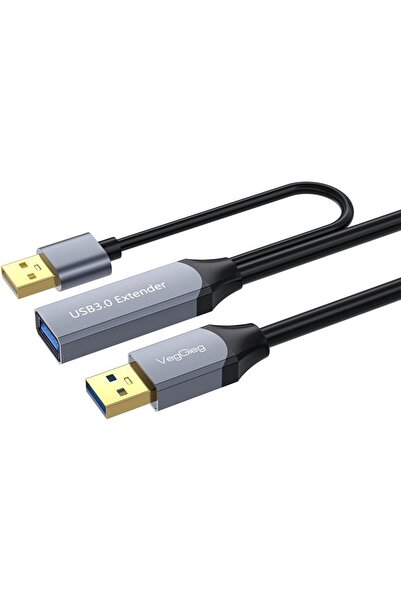 Genel Markalar USB 3.0 Uzatma Kablosu Sinyal Güçlendirici Extender Destekli U...