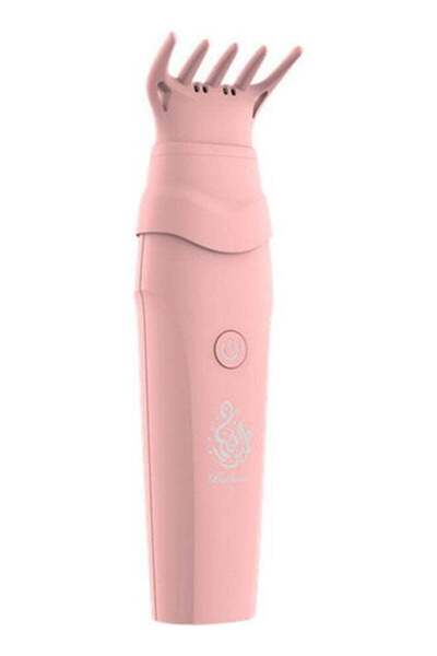 Generic مبخرة ذكية محمولة قابلة لإعادة الشحن مع مشط - وردي، 14.8 × 5.5 × 12.3 سم