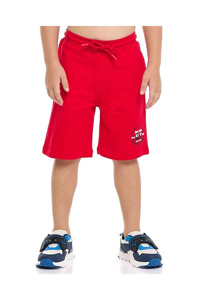 R&B Printed Bermuda Shorts with Drawstring Waist